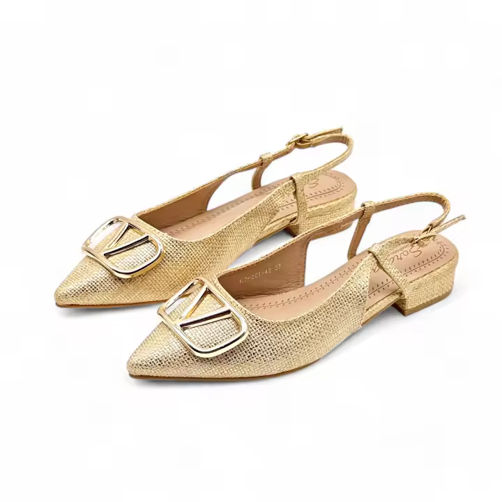 Calzados soraia, sandalia para mujer elegante con tacon bajo, sandalias comodas para uso casual. - 1