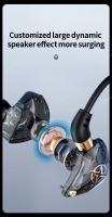 Auriculares Deportivos HiFi Con Micrófono Intra-Auricular Estéreo Bass Para Gaming Y Karaoke 3.5mm Type C Control De Volumen - details 5
