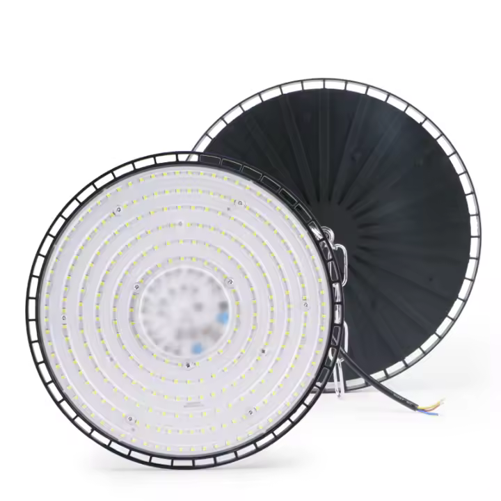 Luz De Bajo Techo LED UFO 100W 150W 200W Para Almacén Industrial Mercado Garage Trabajo AC220V Luz De Comercio - 1