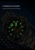 Reloj De Pulsera De Lujo Para Hombre POshi Resistente Al Agua Con Cronógrafo Y Foco Luminoso Correa De Aleación Fecha Reloj De Negocios - details 12