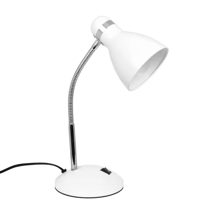 MEGARA Lámpara de mesa 1xE27 L.14xAn.25xAl.34cm Blanco - 1