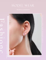 Zenyth-pendientes de Plata de Primera Ley y circón para Mujer, Aretes Pequeños, Plata esterlina 925, Circonia cúbica, zirconia, surrounded, zirconite, zirconite, Delicado de Fashion - details 1
