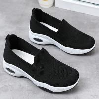 Zapatillas De Mujer Rimocy Moda Transpirables Tejidas 2024 Primavera/Otoño Casuales Sin Cordones Zapatos De Caminar Con Almohadilla De Aire Talla Verdadera Para Tamaño 36-41 - details 13