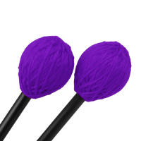 Pareja De Palmas De Batería Para Marimba De Caña De Arce Con Mango Duro Accesorios De Percusión Para Xilofono Y Piano Fibra De Carbono Rojo Azul Amarillo Morado Blanco - details 7