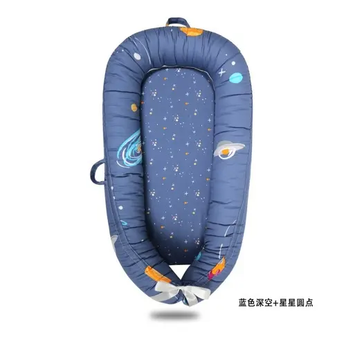Cuna Portátil LUKE LULU With Cama Media Plegable Biónica Cojín De Sueño Para Bebe Material De Algodón Adecuado Para 0-6m Hasta 4-6años Cuatro Estaciones - 1