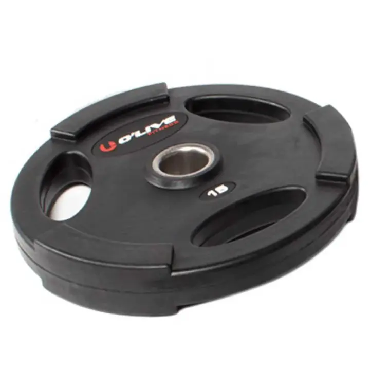 Olive Disco Olímpico Rubber 15kg - 1