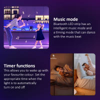 Tiras LED Inteligentes Bluetooth 30M Cambio De Color RGB Con Control Remoto DC24V Para Sync Con Música Y App Smart - details 7