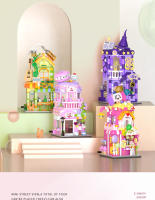 Mini Bloques De Construcción De Vistas De Calle Tienda De Caramelo Casa De Tarot Bistró Modelos De Decoración Bloques De Artesanía Juguetes Para Niños - details 11