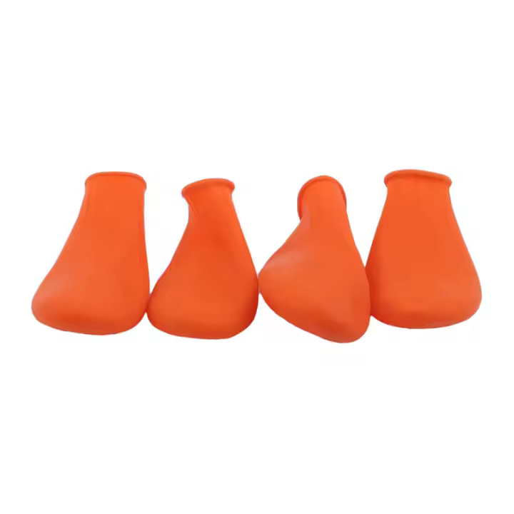 4Pcs/set Calcetines De Goma Impermeables Para Perros Chihuahua Accesorios Portátiles Para Mascotas Calzado De Exterior Para Verano Tamaño Adecuado Para Pequeños Perros - 1