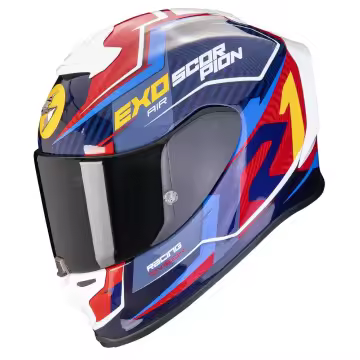 Casco Scorpion EXO R1 Evo Air Coup Azul Rojo Amarillo  22.06 110-442-328 - 1