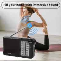 R-150 Portable AM/FM radio with speaker, headphone jack, 2 AA batteries for indoor, outdoor and emergency use - details 2