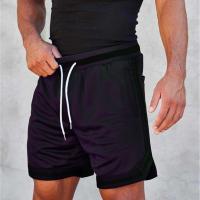 Shorts Deportivos Para Hombre Doble Capa Malla Secado Rápido Entrenamiento Verano Fitness Casual Transpirable Shorts - details 22