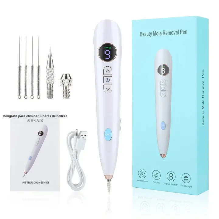 Plasma Pen Profesional Para El Rostro Y Cuerpo Eliminador De Verrugas Y Puntos Negros LED Screen 9 Niveles Herramienta De Belleza Para Eliminar Tatuajes Y Manchas - 1