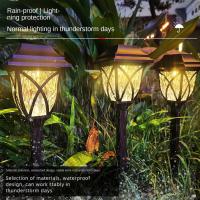 Farola solar, luz LED solar para jardín al aire libre, farola solar impermeable (luz cálida) - details 3