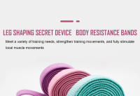 AOLIKES Set De 3 Piezas De Banda De Resistencia Larga Unisex Para Yoga Y Fitness Anillos Elásticos De Cadera Y Pecho Para Ejercicios De Agachamiento Y Levantamiento De Peso Equipo De Gimnasio - details 6