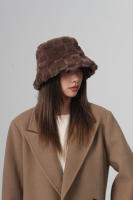 Gorro De Loro De Peluche Con Estampado De Leopardo Para Mujer Gorro De Pescador Redondo Suave Cálido Grueso De Otoño Invierno Para Esquiar - details 10