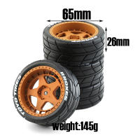 4Pcs Neumáticos De Carreras RC 1/10 Para Coche Tamiya TT01 TT02 XV01 TA06 PTG-2 HPI WR8 HSP Piezas De Mejora Para Coche RC - details 0