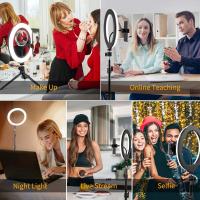 Anillo De Luz LED Para Selfie 16/26/33cm Con Soporte Para Teléfono Lámpara De Relleno LED Ajustable Para Fotografía Y Videos De TikTok - details 5