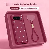 Funda De Teléfono Con Estampado De Corazón De Amor Para Google Pixel 10 9 pro XL 8 7 pro 9A 8A 7A Silicona Suave Con Correa Para Pixel 10 9 pro - details 1