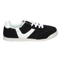Davinia Shoes Zapatilla Deportiva Casual para Mujer con Diseño Moderno y Detalles de Colores que aseguran Estilo y Confort, Cierre de Cordoneras, Ideales para el Dia a Dia. Shoes&Blues.es 9152-Negro - details 1