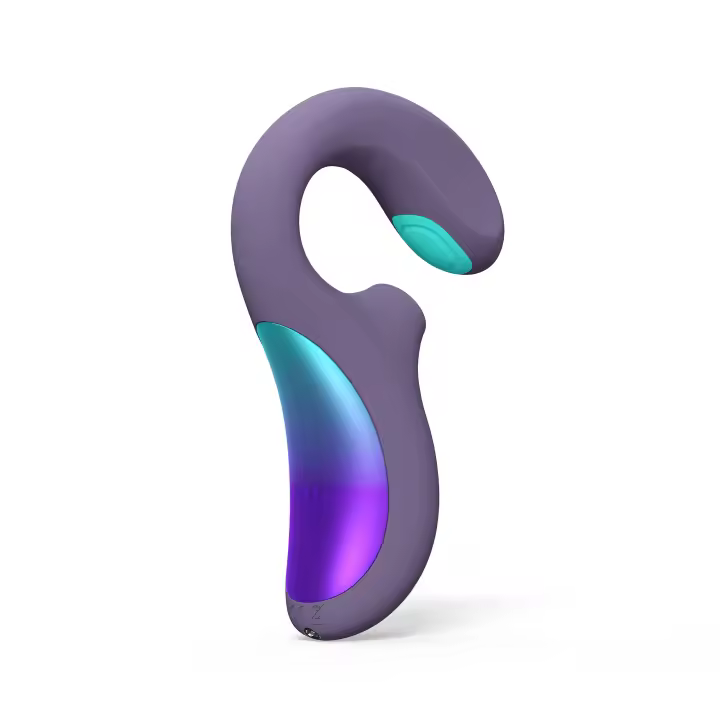 LELO ENIGMA™ Double Sonic Cyber Purple – Vibrador de punto A y punto G – Sumergible – Conectado con la aplicación - Silicona Biocompatible - 1