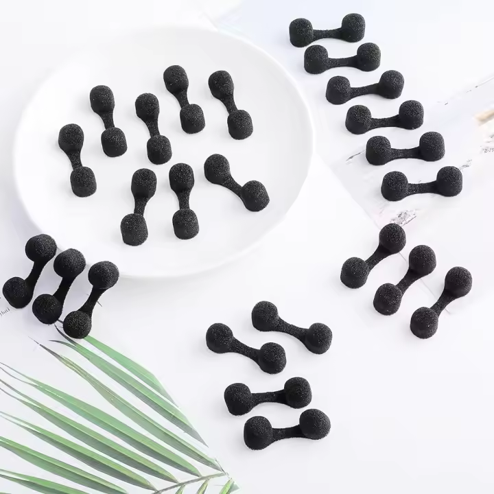 10pcs Filtros De Nariz Desechables Espuma Negro Filtros De Polvo Suaves Protección Contra Polvo Para Rostro - 1