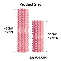 Roller De Espuma Para Masaje Profundo Alivio De Dolor Lumbar Rodillo De Masaje Para Auto Masaje Ejercicio Yoga Pilates - details 0