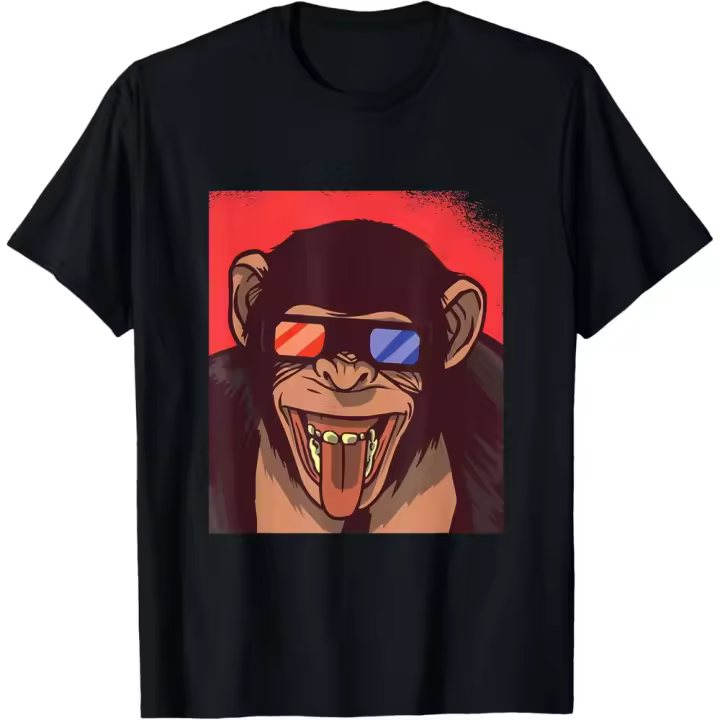 Camiseta de Manga Corta, 100% Algodón, Ropa Unisex para Hombres y Mujeres en 5 Tallas, Camiseta Negra, Cuello redondo con estampado. - 1