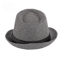 SombreroFedora Para Hombres Y Mujeres Negro Estilo Jazz De Primavera Verano Sombreros De Bolso Decorativos Para Bodas Y Fiestas Material Polyester - details 3