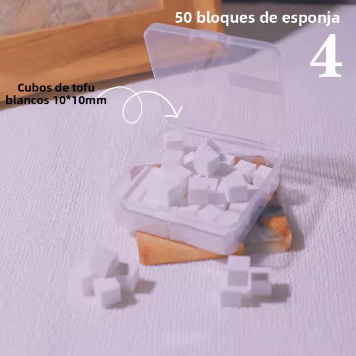 50Pcs Herramientas De Arte De Uñas Con Esponja Para Gradient De Gel Y Polvo De Brillo Lápiz De Puntos Para Manicura - 1