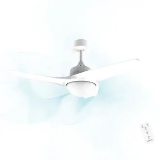 CECOTEC 05942 Ventilador de color blanco y diseño moderno con mando a distancia y potencia de 49 W EnergySilence Aero 460 - 1
