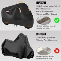 Cubierta De Motocicleta Impermeable Para Todas Las Estaciones Protección UV Y Antipolvo Tejido Resistente Al Desgaste Cubierta De Motocicleta 210D Para Exterior E Interior - details 5