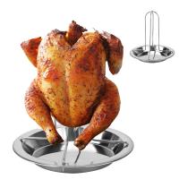 Soporte De Asado Para Pollo En Acero Carbono Herramientas De BBQ Para Exteriores Placa De Asado No Adhiere Al Mercado De Cocina - details 0
