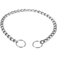 Correa De Acero Inoxidable Ajustable Para Perros De Tamaños Pequeño Medio Grande Collar De Cadena Slip Accesorios Para Mascotas - details 5