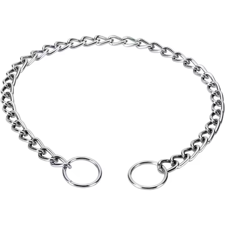 Correa De Acero Inoxidable Ajustable Para Perros De Tamaños Pequeño Medio Grande Collar De Cadena Slip Accesorios Para Mascotas - 1