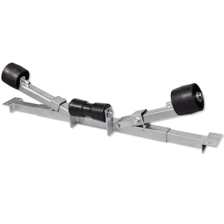 vidaXL Soporte para remolque de barco con rodillos - 1