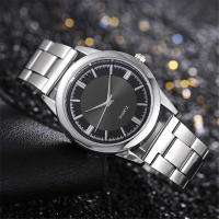 Reloj De Negocios Minimalista Para Hombres Cadena De Malla De Acero Inoxidable Estilo Casual Pulsera De Aluminio Calendario Relojes Hombres - details 4