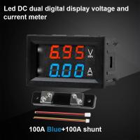 Voltímetro Digital DC0-100V 10A 50A 100A Con Pantalla LED Para Coches Motos Y Electromóviles Medidor De Voltaje Y Corriente - details 2