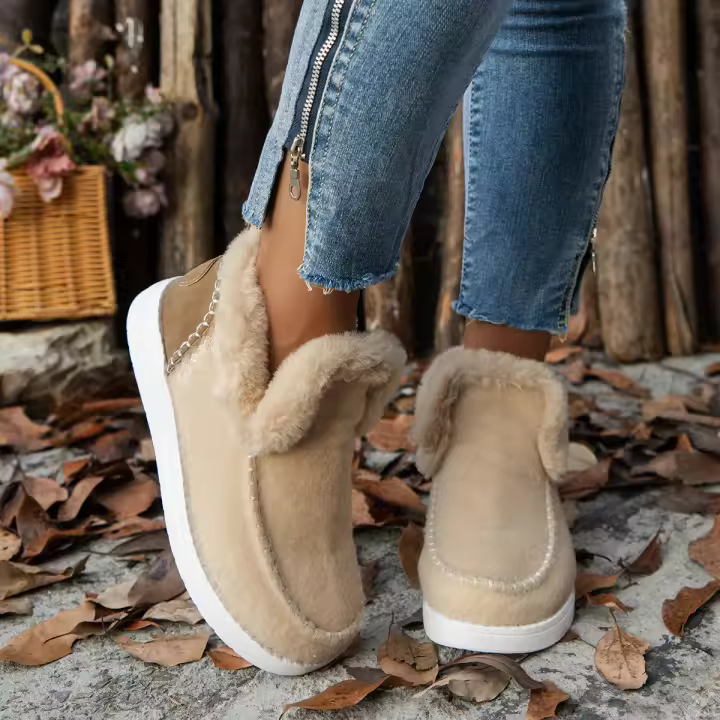 SP Nuevos Zapatos de Algodón de Invierno para Mujer, Talla Grande, sweatshirt, engosados, Raw Borde, - 1