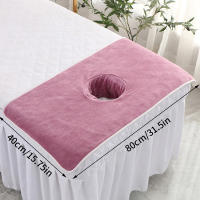 Mesa De Masaje SPA De Belleza Gruesa 40x80cm Con Agujero Toalla Para Rostro Espesada Bandana De Cama JETTING Tela De Terry - details 7