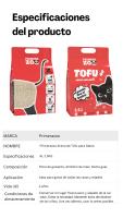 Primerazoo, Arena para Gatos de Tofu , Súper Absorbente y Sin Polvo , Control de Olores, Se puede tirar al Inodoro, 6L/Bolsa - details 6