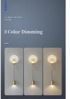 Lámpara De Pared LED Moderna Minimalista Para Dormitorio Y Sala De Estar Iluminación Interior Decorativa De Aluminio Incluye Bombillas - details 1