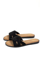 Sandalias planas con plantilla acolchada diseño entrelazado, Chanclas cómodas y versátiles para el verano Lyla Wang - details 0