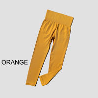 Pantalones De Yoga De Mujer De Cintura Alta Sin Costuras Talla Elástica Leggings Deportivos Para Gimnasio Y Correr En Color Sólido - details 18