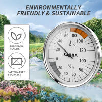 Termómetro Y Higrómetro De Pendiente Para Sauna Doméstica Medidor De Temperatura Y Humedad Para El Hogar Material Metálico - details 3