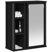 vidaXL Mueble de baño de pared con espejo roble negro 50x21x60 cm - details 2