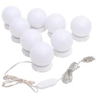 vidaXL Luz de espejo con 8 bombillas LED blanco cálido y blanco frío - details 0