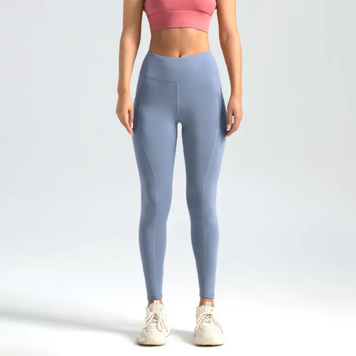 Pantalones deportivos y de fitness, pantalones color melalgodón, Mallas elásticaspara Correr, Elevación de cadera, High Belt, control del medio ambiente, pantalones de yoga - 1