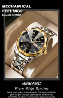 Reloj De Hombre BINBOND De Lujo Y Luminosidad Resistente Al Agua Con Fecha Y Día De La Semana Acero Inoxidable Quart - details 2