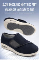 Zapatos Para Caminar Para Hombres Zapatos Diabéticos Casuales De Color Sólido Zapatos Planos Talla Grande Cómodos Y Suaves Para Ancianos - details 0